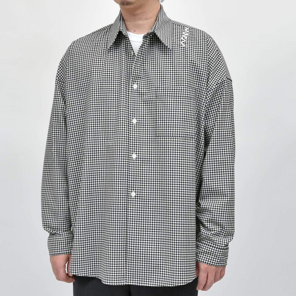 MARNI(マルニ) ポリエステルウールギンガムチェックシャツ CUMU0061S5 UTP787