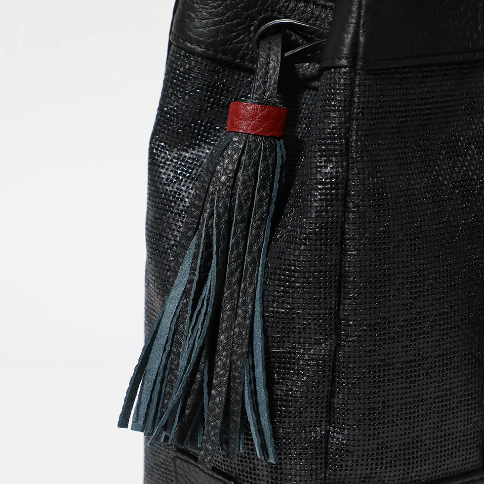 ACATE アカーテ NUOVO FABRIC ヌーヴォファブリック カーフ シュリンクレザー コンビ素材 2WAY クラッチバッグ