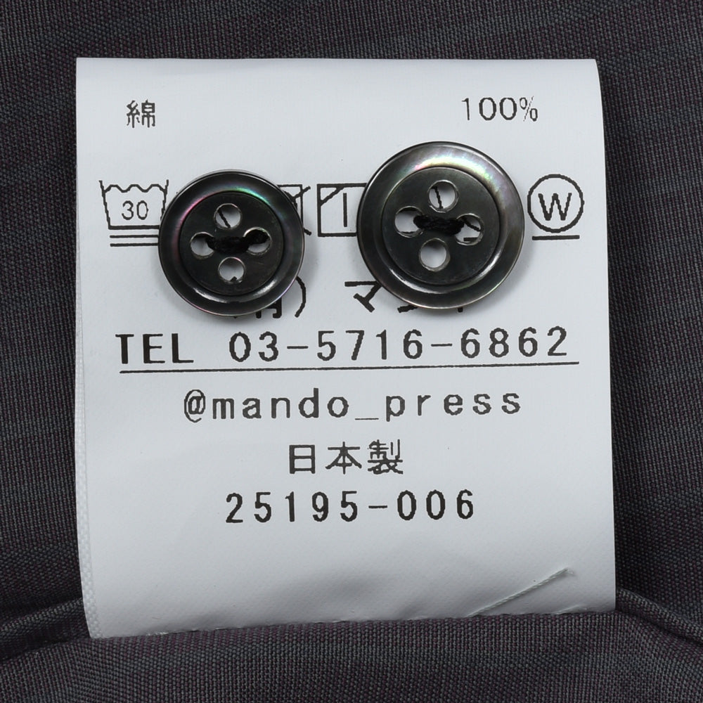 mando(マンド) ガーメントダイコットンストライプシャツ 25195-006