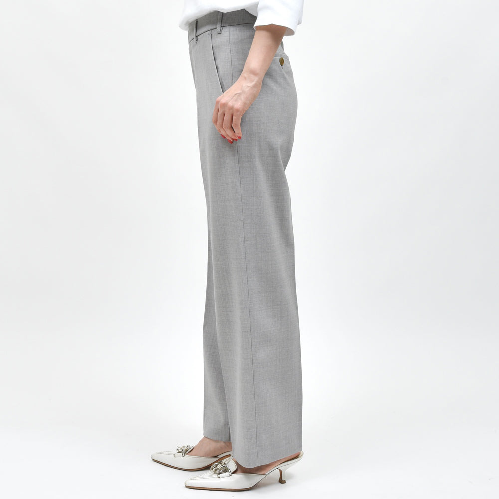 PT TORINO(ピーティー トリノ) EMMA/MA27 ストレッチウールトロピカルワイドストレートパンツ