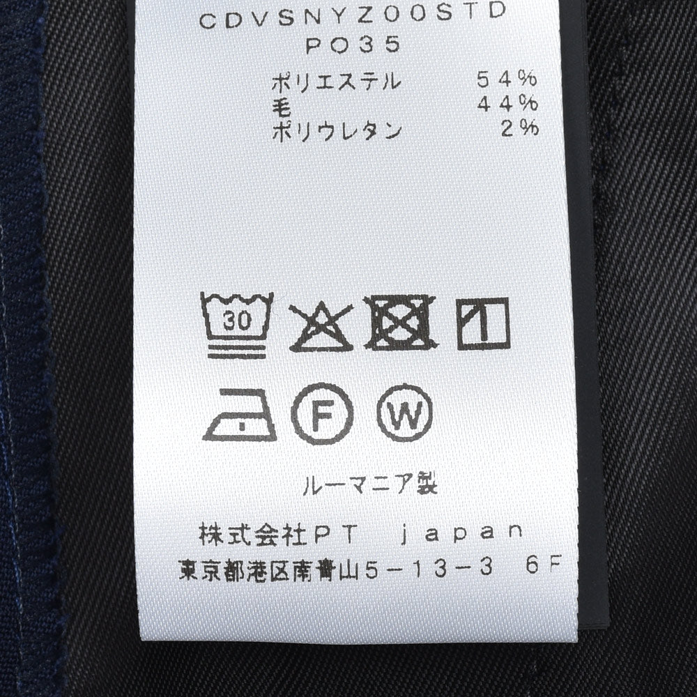 PT TORINO(ピーティー トリノ) NEW YORK/PO35 テクノウールテーパードパンツ