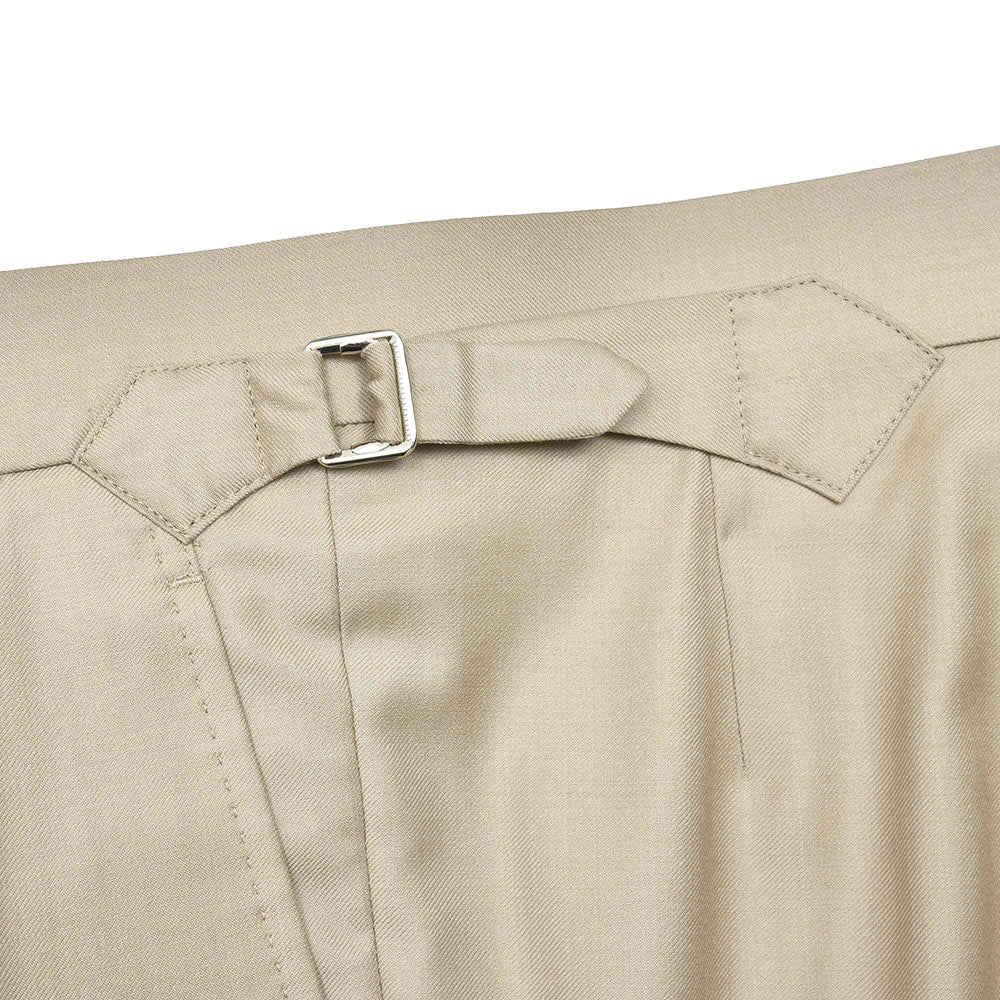 Fumiya Hirano THE TROUSERS フミヤヒラノトラウザーズ DORMEUIL ウール ツイル サイドアジャスター 2インプリーツ ドレスパンツ REGENT