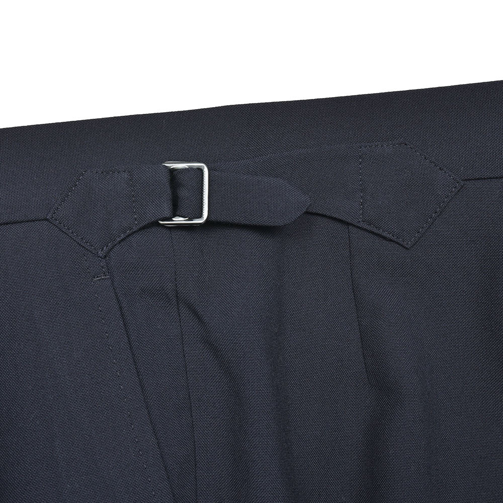 Fumiya Hirano THE TROUSERS フミヤヒラノトラウザーズ SMITH WOOLLEN ウール トロピカル サイドアジャスター 2インプリーツ ドレスパンツ REGENT