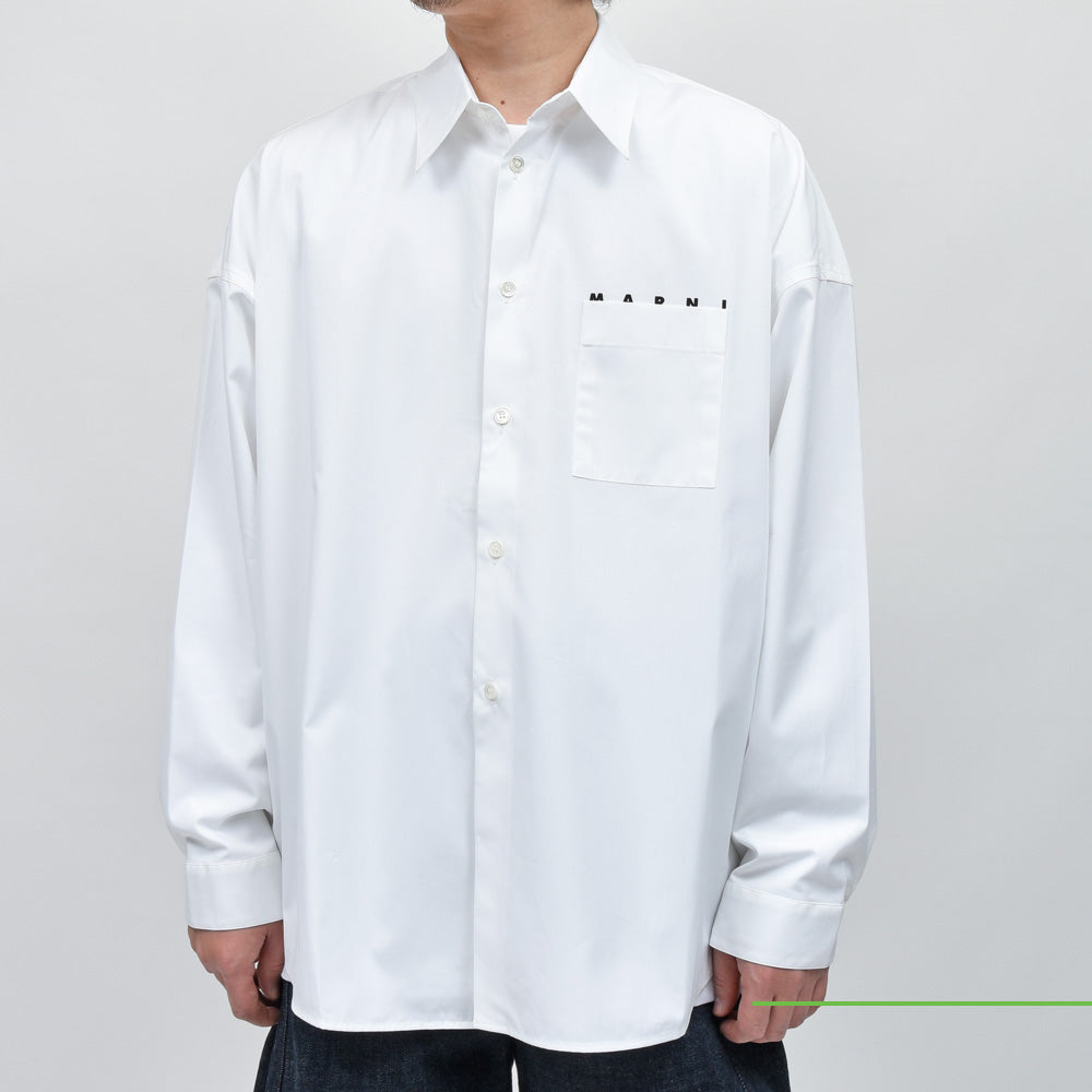 MARNI(マルニ) コットンポプリンロゴシャツ CUMU0061P2 USCT88