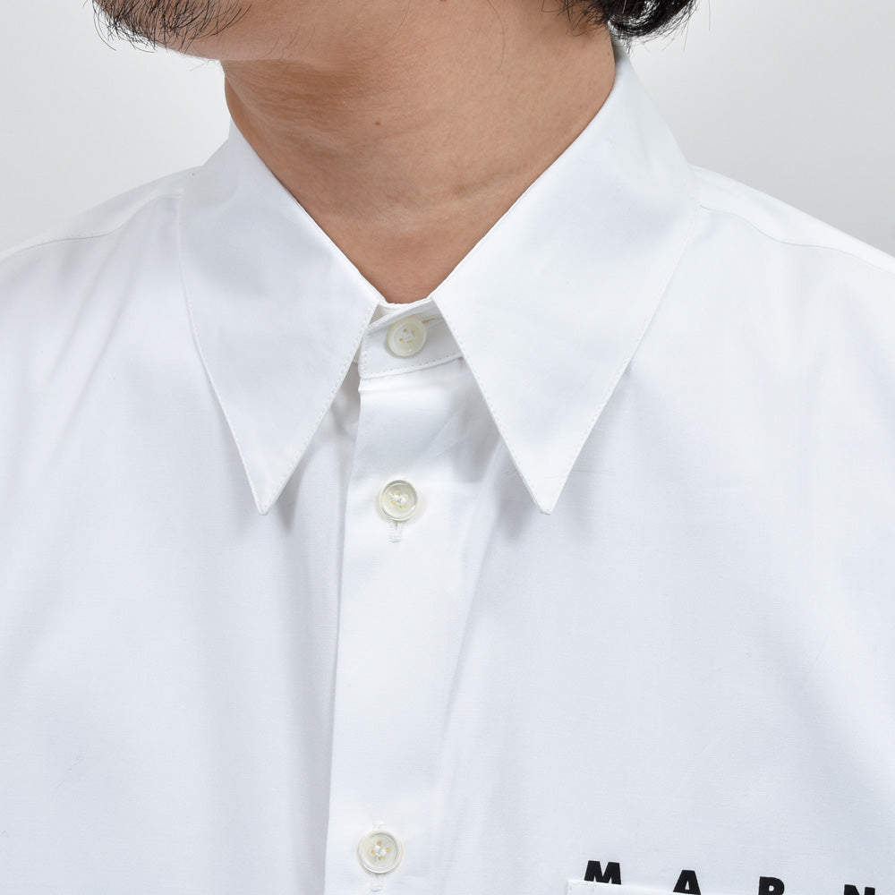 MARNI(マルニ) コットンポプリンロゴシャツ CUMU0061P2 USCT88