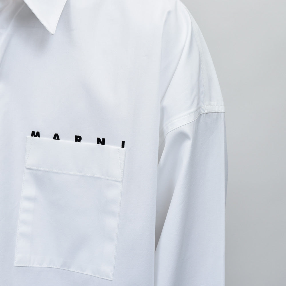 MARNI(マルニ) コットンポプリンロゴシャツ CUMU0061P2 USCT88