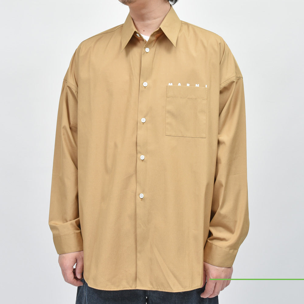 MARNI(マルニ) コットンポプリンロゴシャツ CUMU0061P2 USCT88