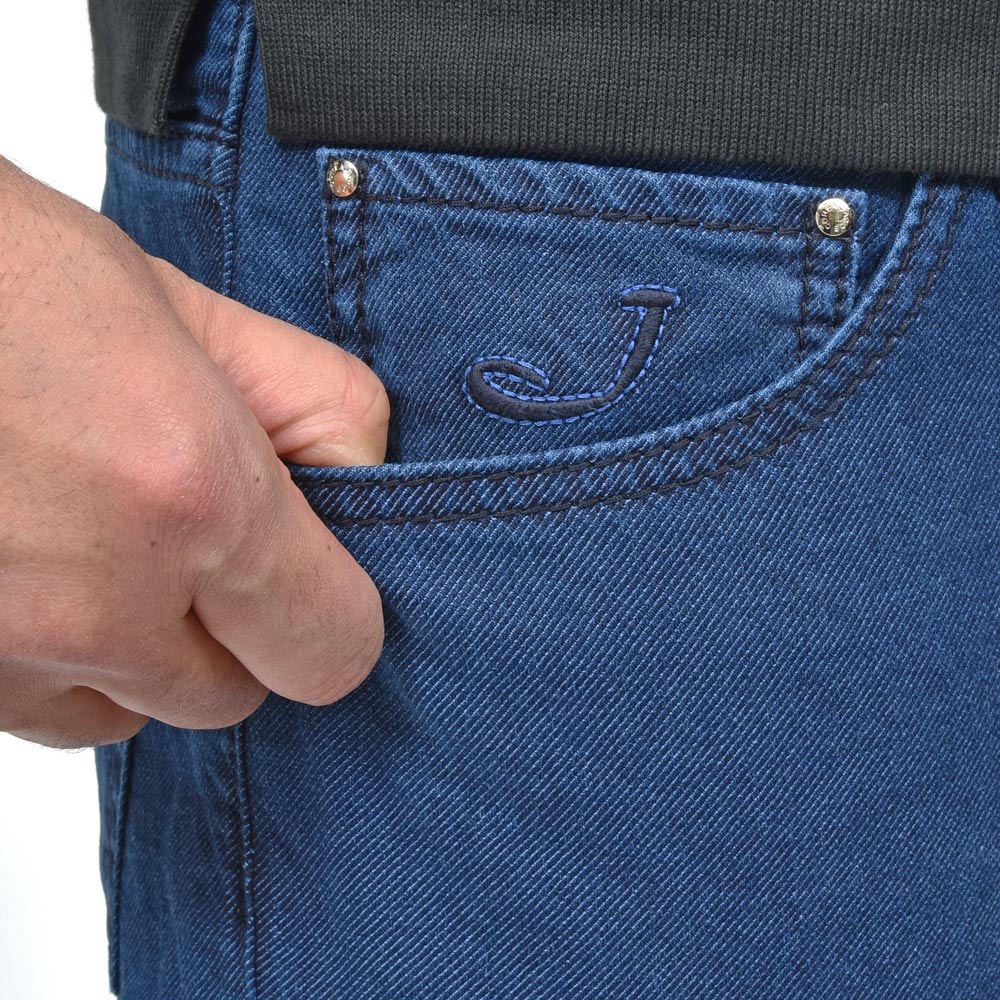 JACOB COHEN(ヤコブコーエン) NICKニック PREMIUM EDITION ウォッシュドコットンポリエステルストレッチテーパードフィットデニム 226-22616