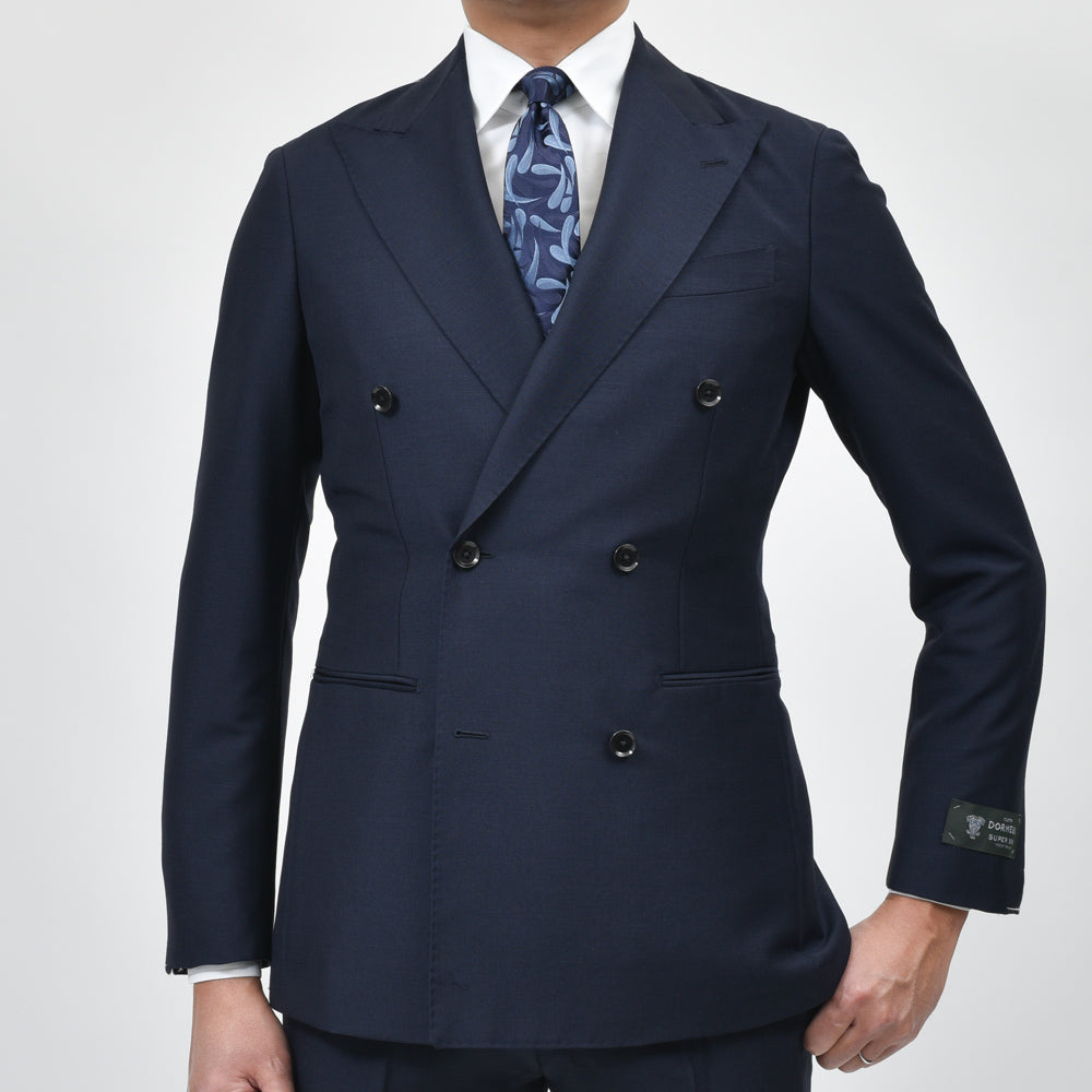 guji(グジ) SUPER BRIOスーパーブリオ キッドモヘアウール6B1プリーツダブルスーツ(MADE BY RING JACKET / DORMEUILファブリック)【春/夏】17151