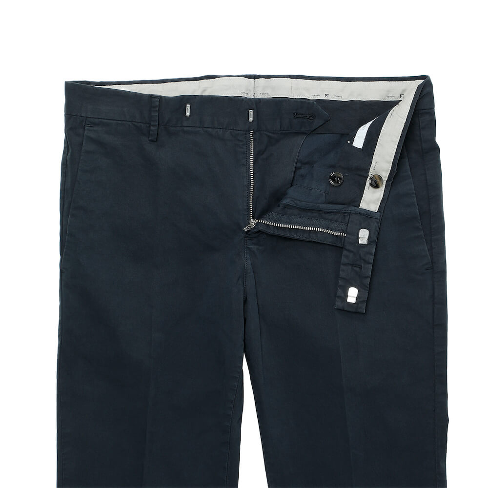 ピーティートリノ / ストレッチ ライトコットンギャバ ノープリーツ パンツ(DIECI)/SKINNY FIT/GL04