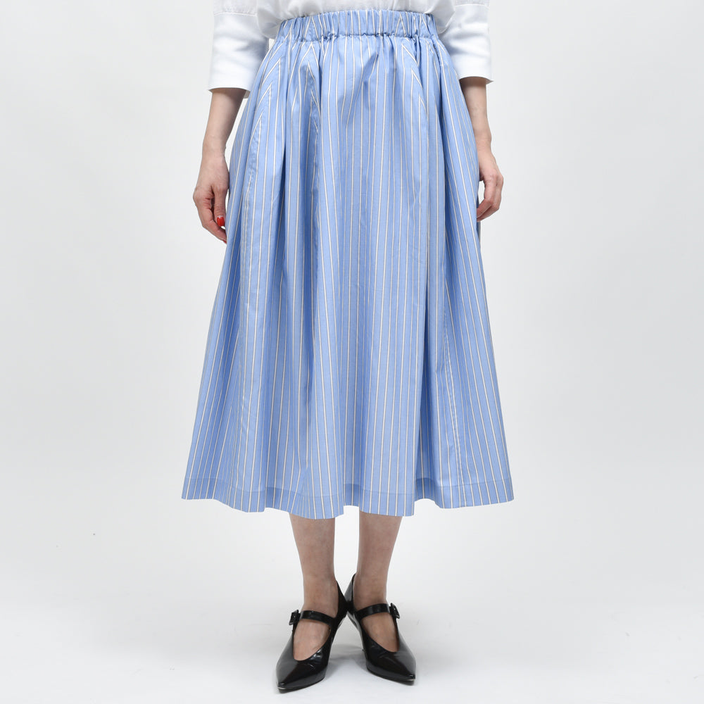 MARNI(マルニ)<BR>GOMA0459S3/UTC455 コットンポプリンストライプワイドスカート