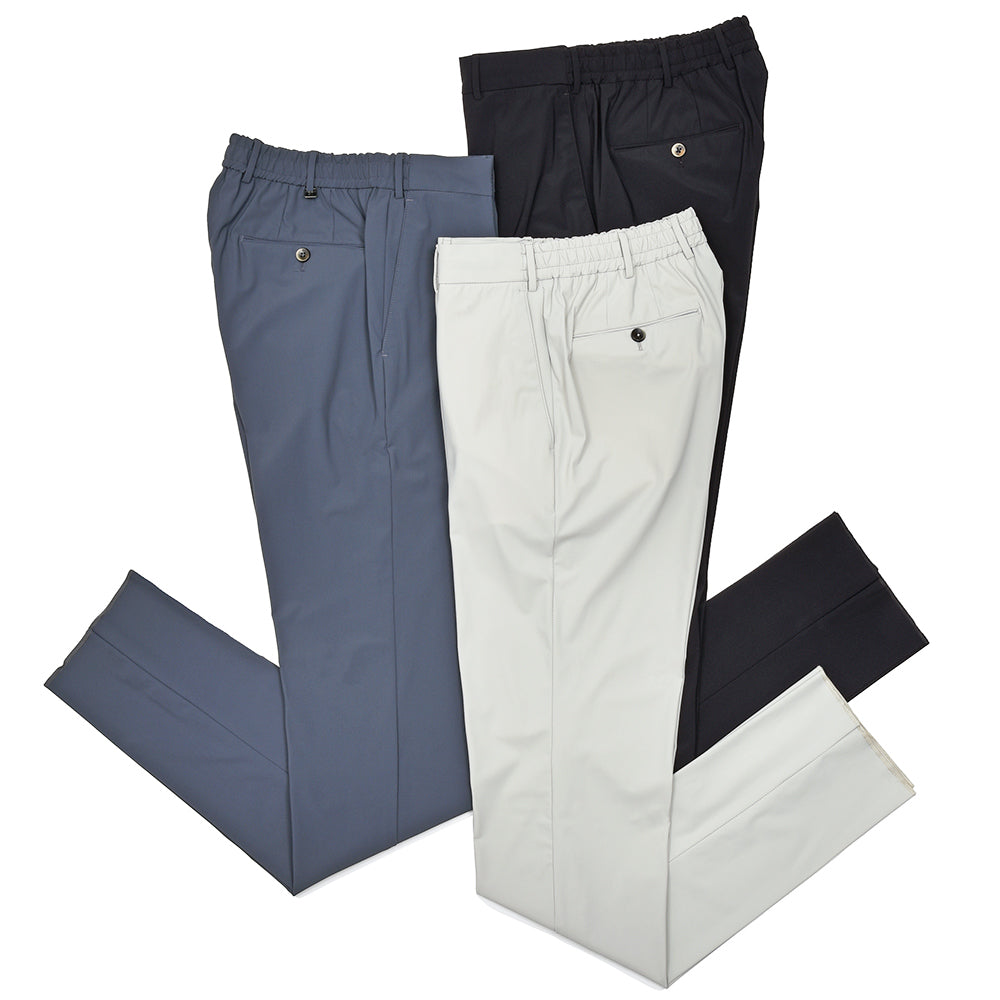 PT TORINO ピーティー トリノ ナイロン ストレッチ ノープリーツ インドローコード シャーリングパンツ SLIM FIT/CV16