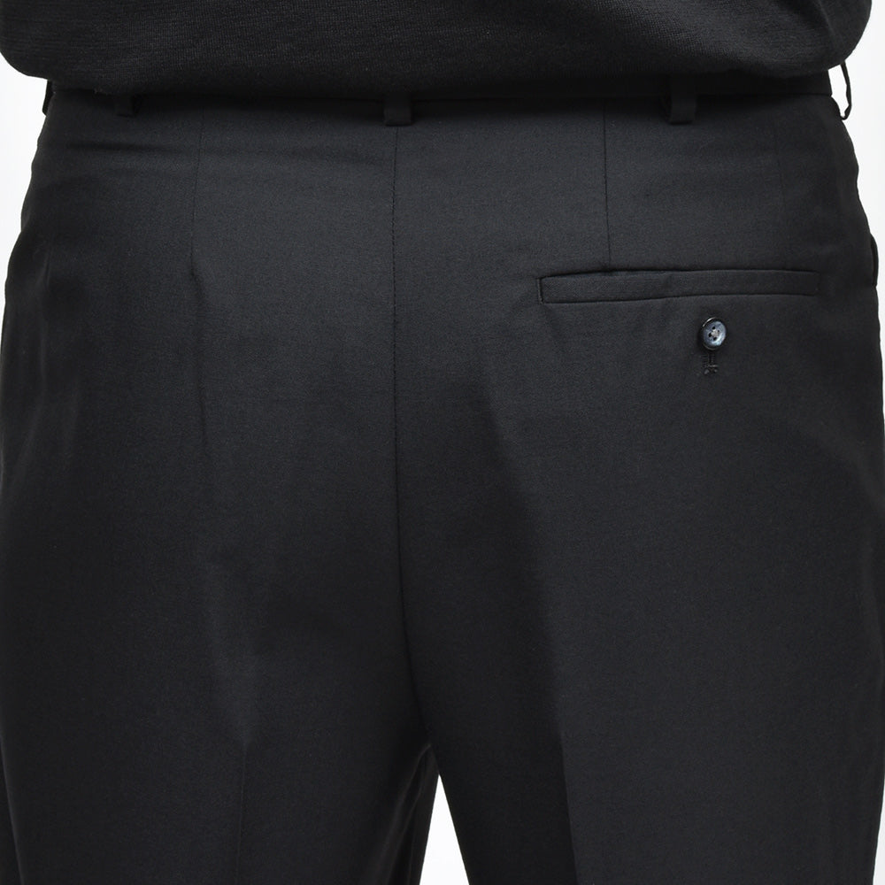 Fumiya Hirano THE TROUSERS フミヤヒラノトラウザーズ ウール トロピカル L字ポケット ノープリーツ フレアパンツ CARNABY