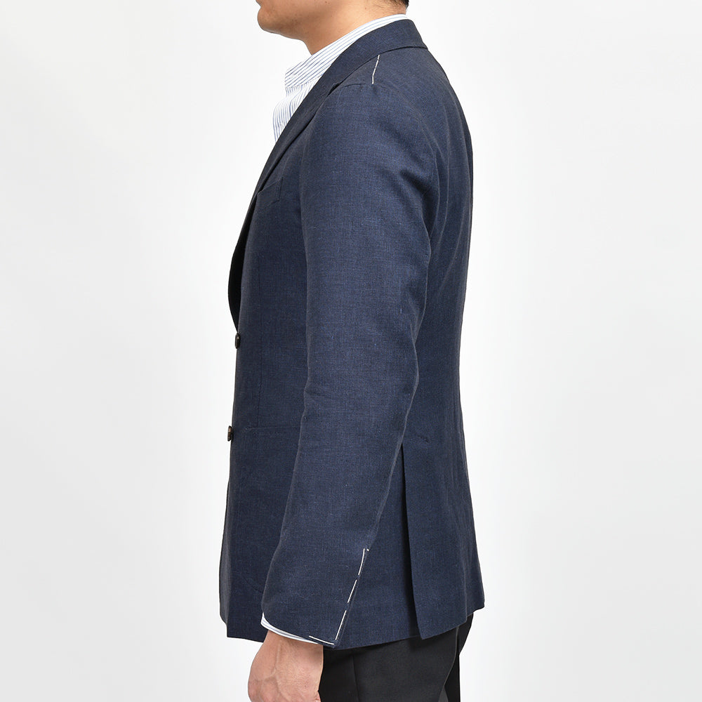 SIPARIO by STILE LATINO シパーリオ バイ スティレ ラティーノ FLAVIO リネン コットン ダブル4Bジャケット