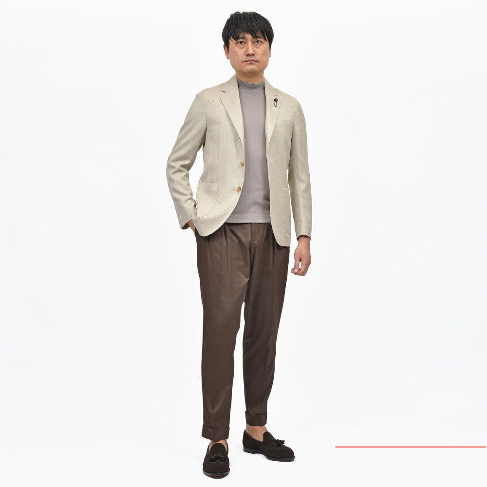 LARDINI(ラルディーニ) ADVANCEアドヴァンス ウールレーヨンリネンルーズツイル3Bジャケット JB6000AQ/ESIF64507