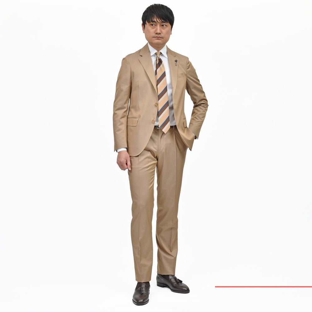 LARDINI(ラルディーニ) ADVANCEアドヴァンス コットンソラーロ3B1プリーツスーツ JB6107AQ/ESIF64407