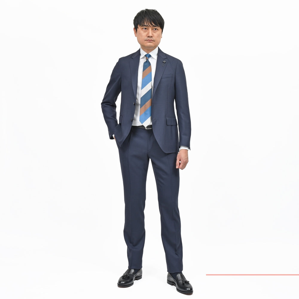 LARDINI(ラルディーニ) ADVANCEアドヴァンス ウールフレスコ3B1プリーツスーツ JB6107AQ/ESIF64424