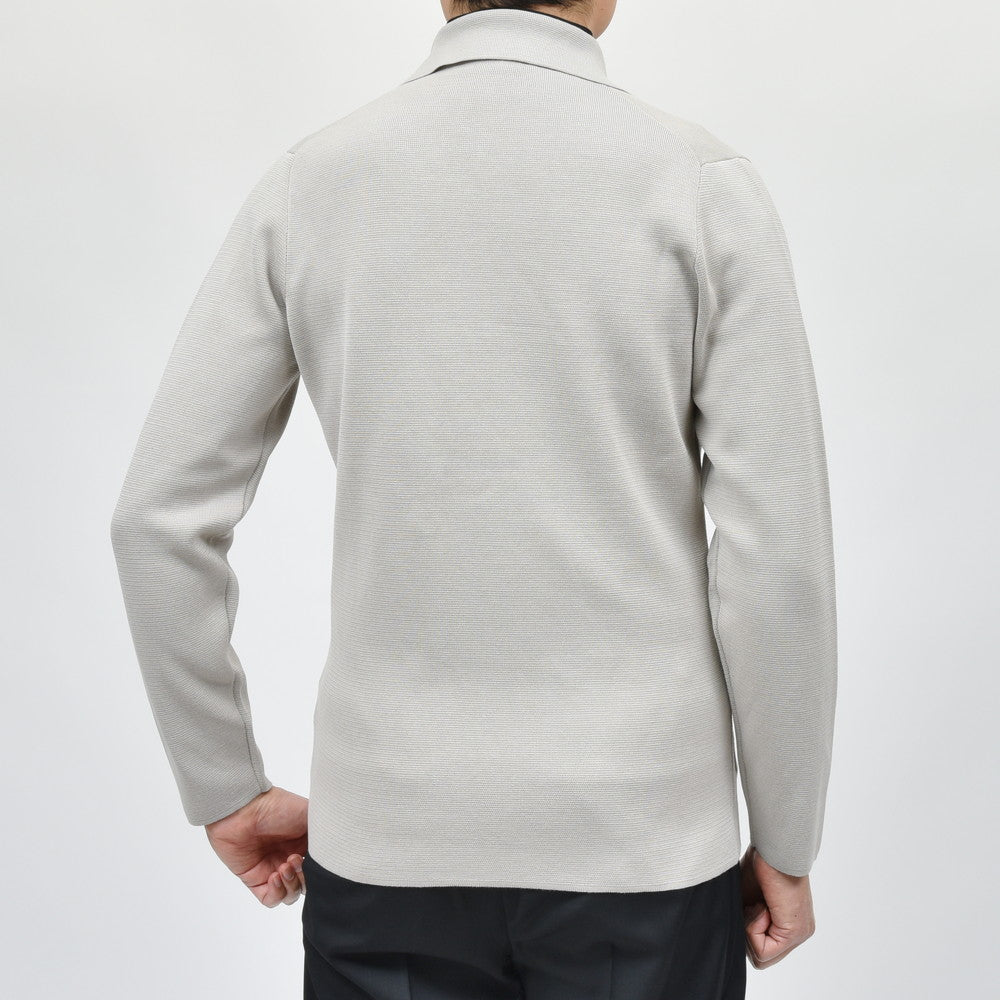 FILIPPO DE LAURENTIIS(フィリッポ デ ローレンティス) コットンミラノリブ6Bダブルニットジャケット RJMLDPT10