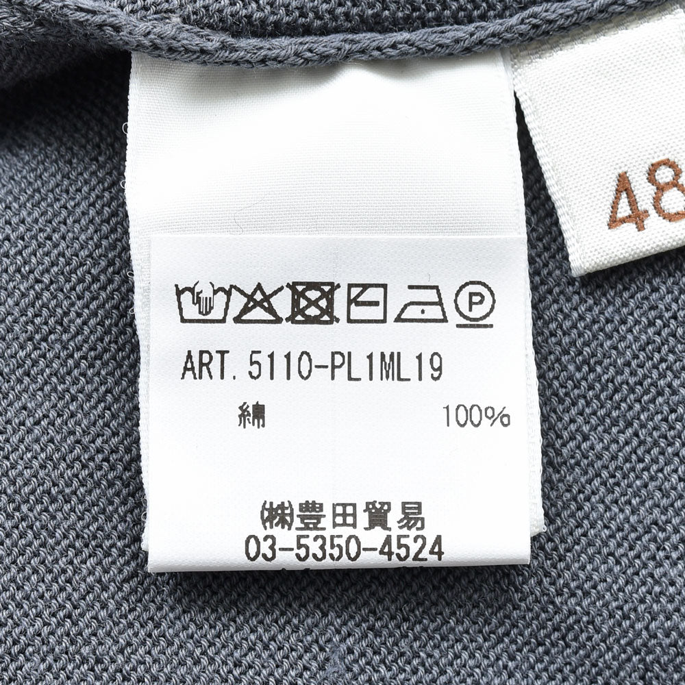 FILIPPO DE LAURENTIIS(フィリッポ デ ローレンティス) クレープコットンL/Sニットポロ PL1ML19
