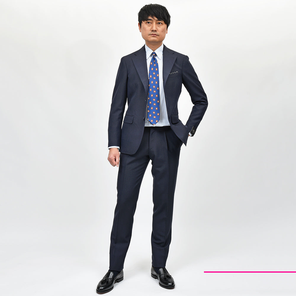 TITO ALLEGRETTO ティト アレグレット DORMEUIL ヴァージンウール モヘア 1プリーツ シングル3Bスーツ