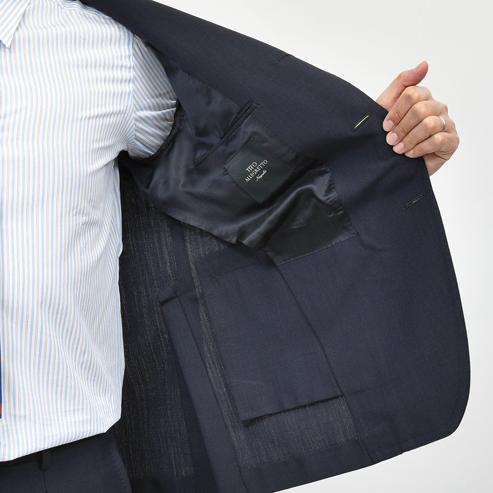 TITO ALLEGRETTO ティト アレグレット DORMEUIL ヴァージンウール モヘア 1プリーツ シングル3Bスーツ