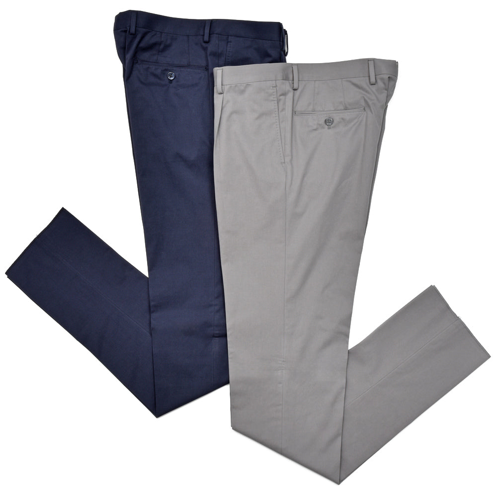 guji(グジ) ストレッチコットンカシミア1プリーツパンツ(MADE BY RING JACKET / Ermenegildo Zegna ファブリック) 13051200028