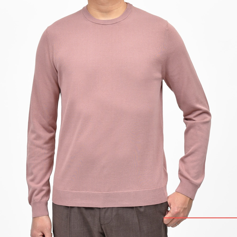ZANONE(ザノーネ) 12ゲージコットンクレープクルーネックニット GIRO/SLIM FIT/810104/ZY318/35404