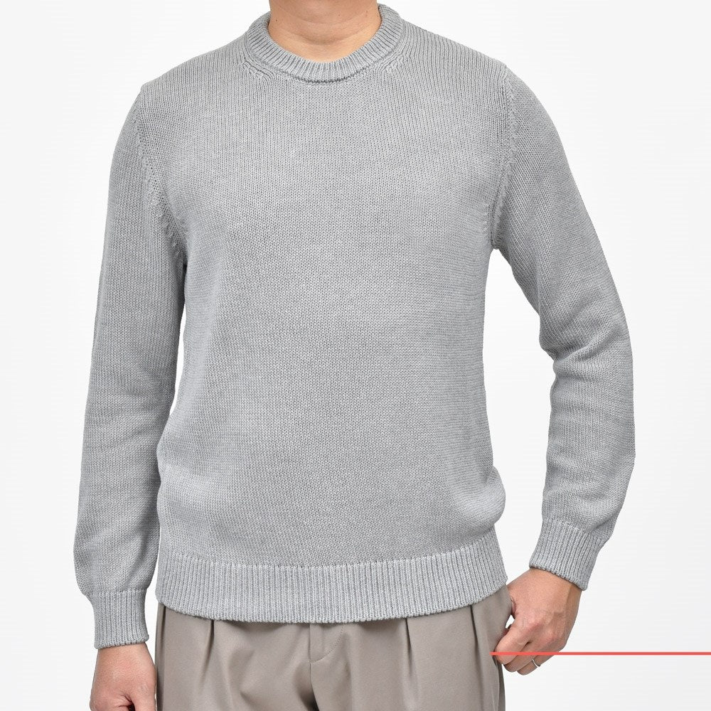ZANONE(ザノーネ) 5ゲージソフトコットンクルーネックニット GIRO/SLIM FIT/810104/ZN392/35403