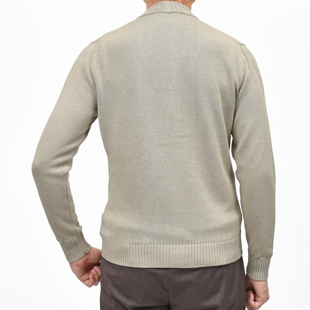 ZANONE(ザノーネ) 7ゲージリネンコットンニットカーディガン CARDIGAN/SLIM FIT/810106/Z1337/35604