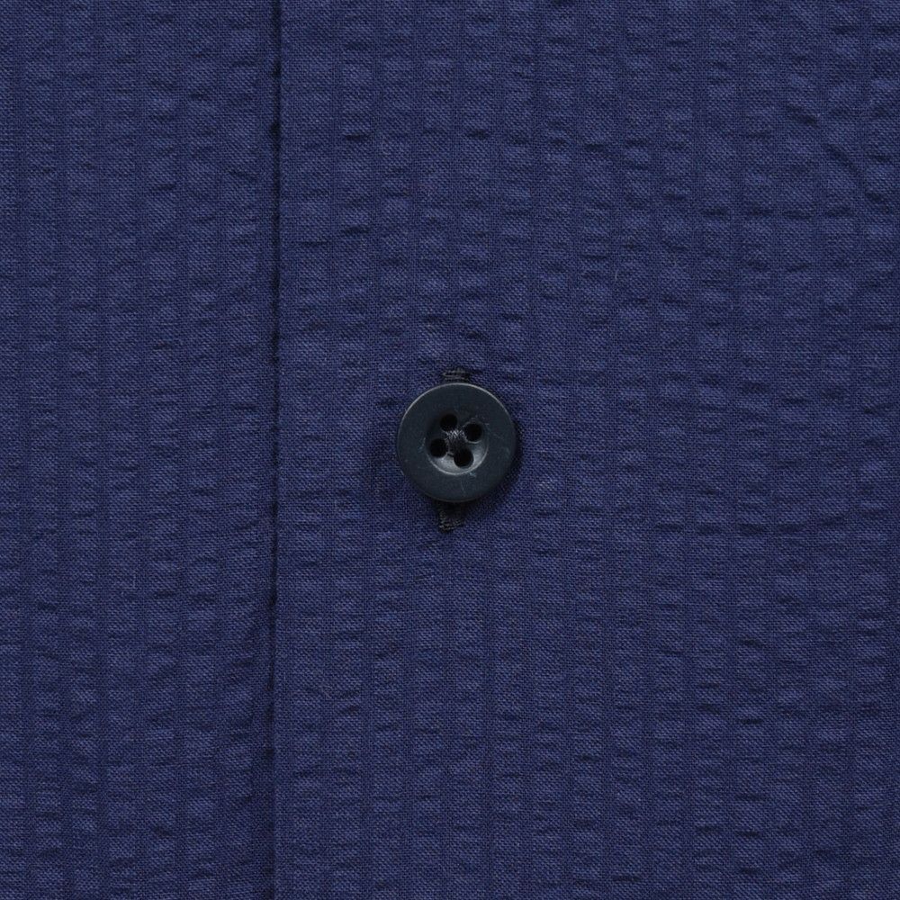 GLANSHIRT(グランシャツ) コットンシアサッカーS/Sオープンカラーシャツ 476-32401