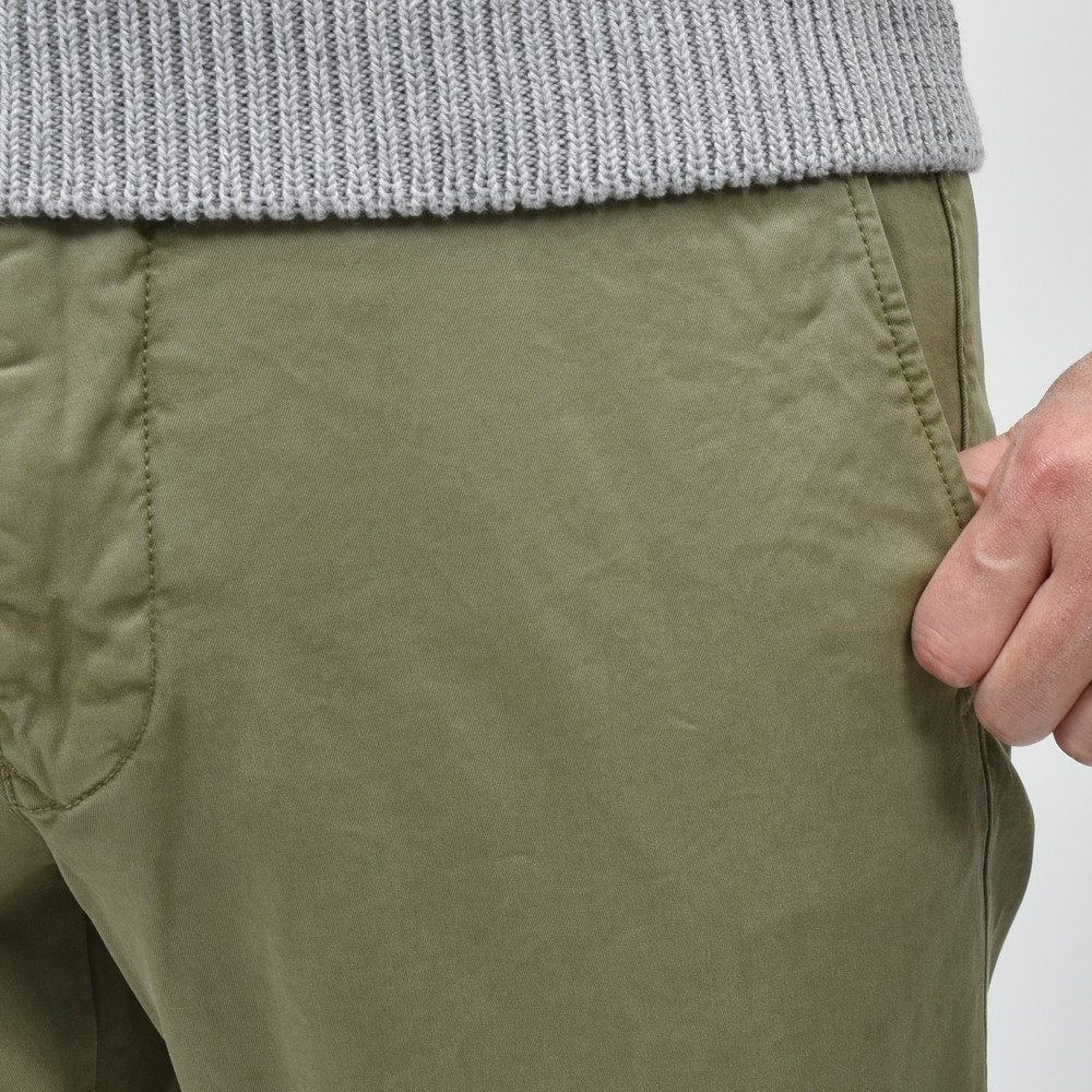 INCOTEX SLACKS(インコテックス スラックス) SLIM FIT ガーメントダイオーガニックコットンストレッチチノテーパードパンツ 18S100/9664A/31581