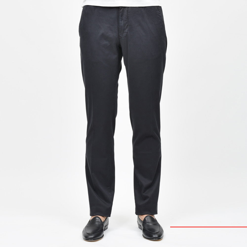 INCOTEX SLACKS(インコテックス スラックス) SLIM FIT ガーメントダイオーガニックコットンストレッチチノテーパードパンツ 18S100/9664A/31581