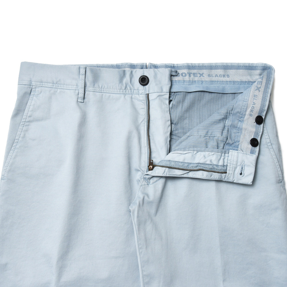 INCOTEX SLACKS(インコテックス スラックス) SLIM FIT ガーメントダイオーガニックコットンストレッチチノテーパードパンツ 18S100/9664A/31581
