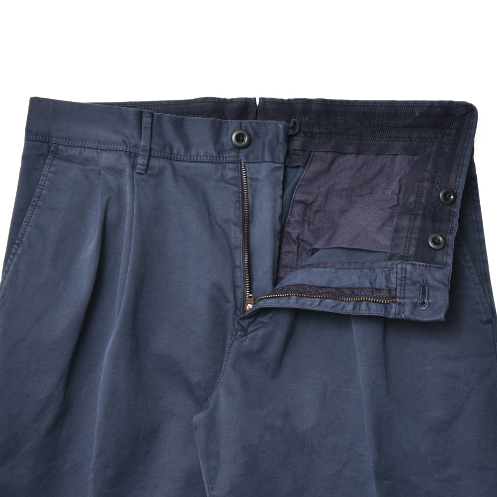 INCOTEX SLACKS(インコテックス スラックス) TAPERED FIT ガーメントダイオーガニックコットンストレッチ2プリーツテーパードチノ