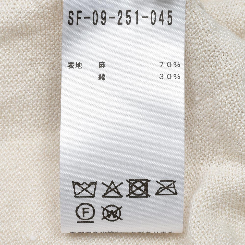 Settefili Cashmere セッテフィーリ カシミア リネン コットン ショールカラー ハイゲージ ニットカーディガン
