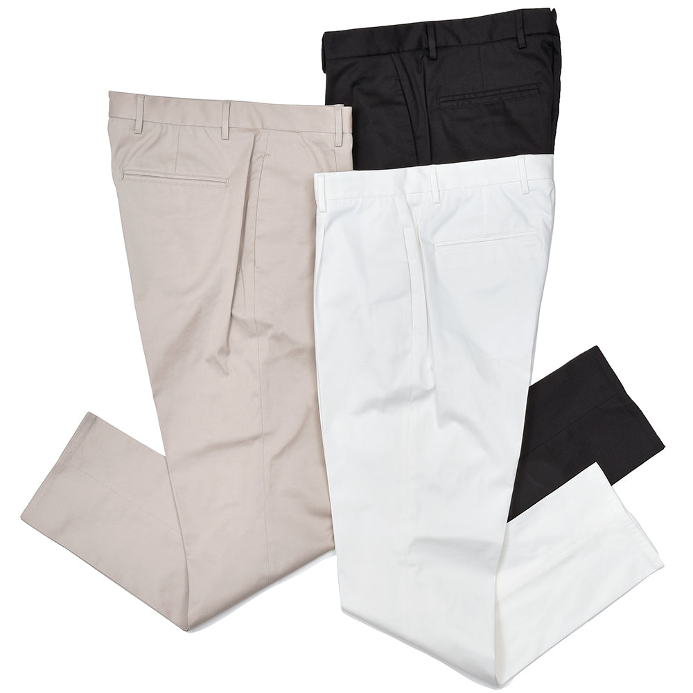 giab's ARCHIVIO ジャブスアルキヴィオ SPACE-FIT DANTE ダンテ コットンストレッチツイル 1プリーツ パンツ A3571