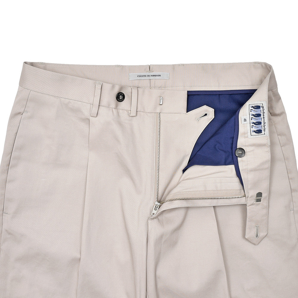giab's ARCHIVIO ジャブスアルキヴィオ SPACE-FIT DANTE ダンテ コットンストレッチツイル 1プリーツ パンツ A3571