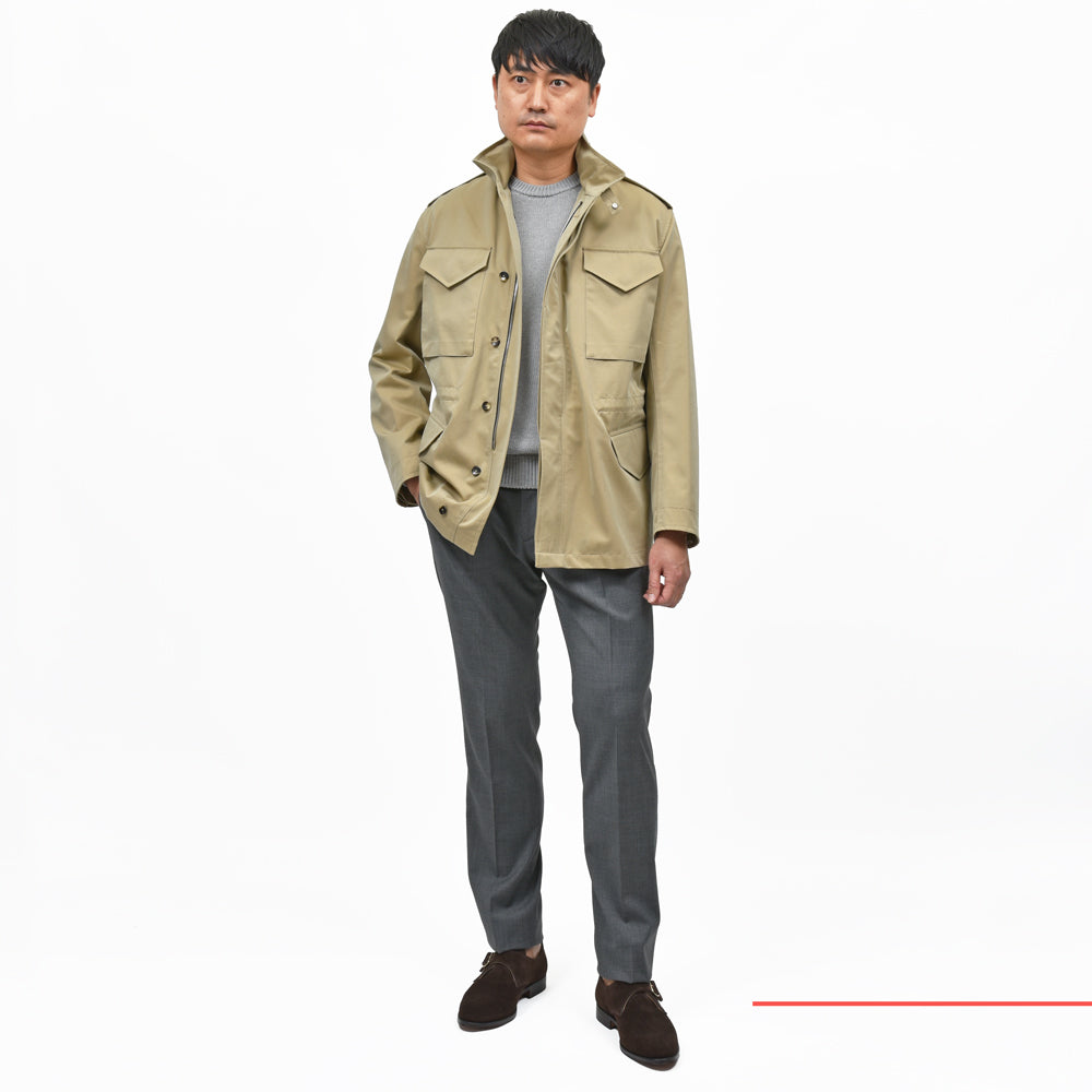Whiteley&Green(ホワイトリー アンド グリーン) MELTHAM コットンギャバジンM-65フィールドジャケット