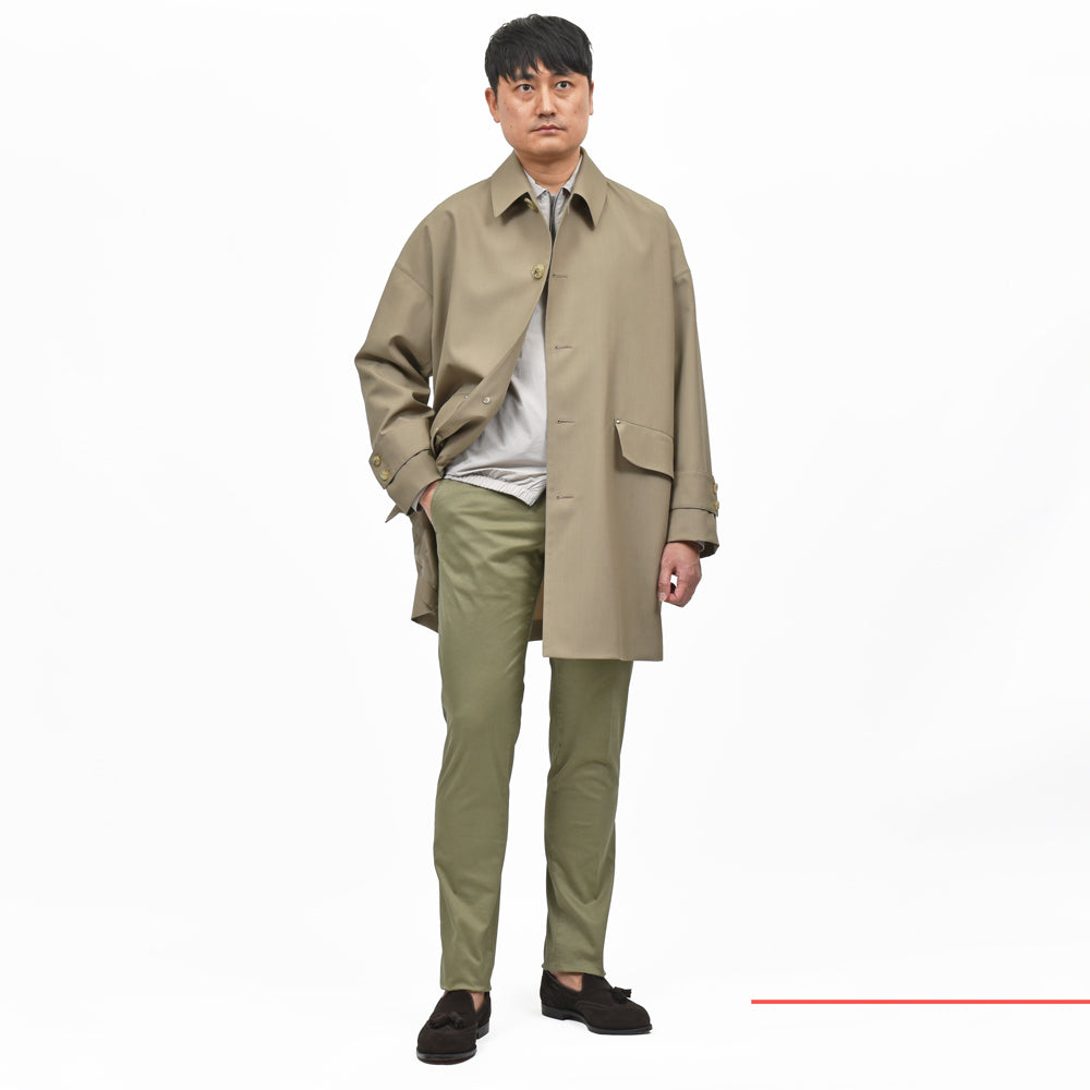 MACKINTOSH(マッキントッシュ) HUMBIEハンビー ウールポプリンオーバーサイズドバルカラーコート