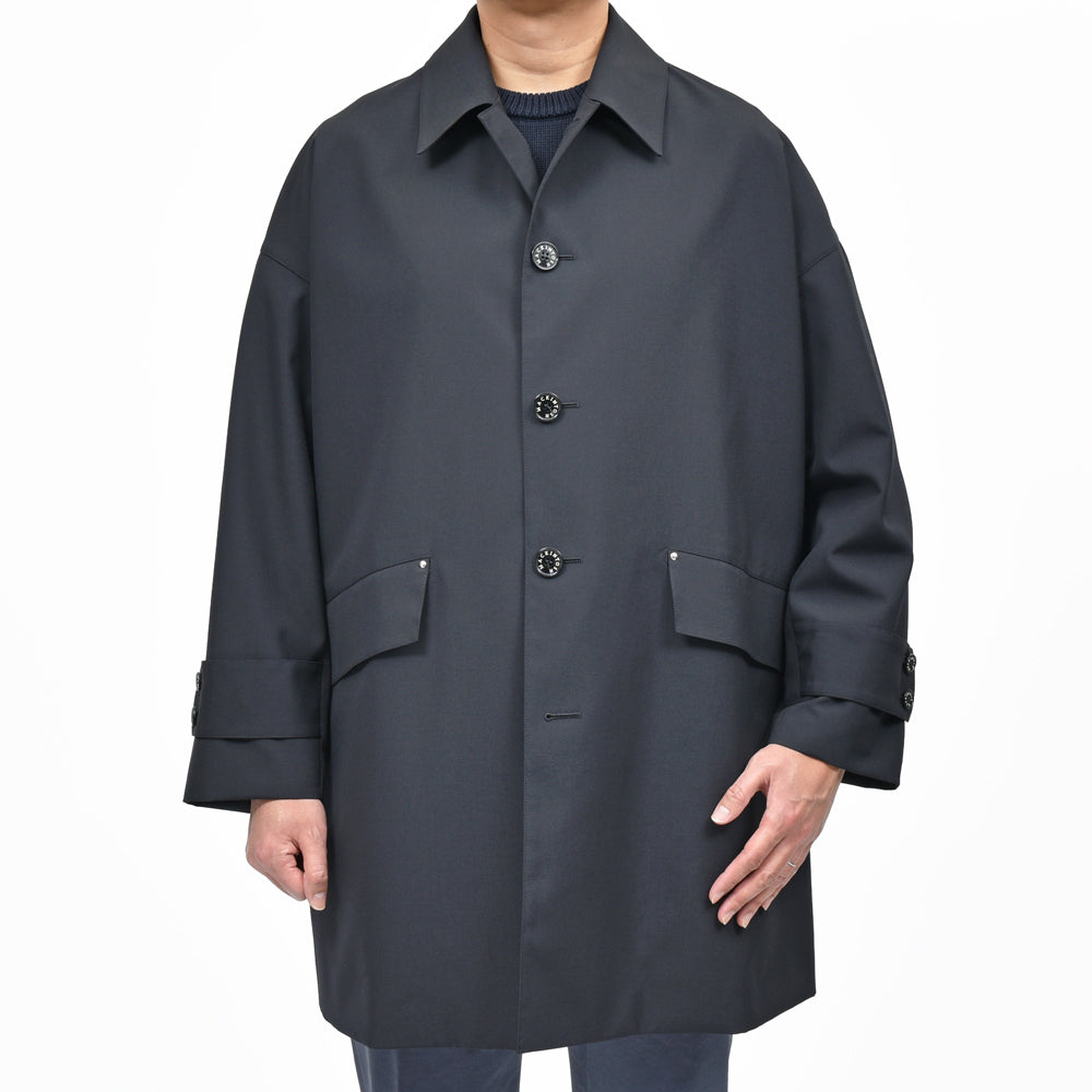 MACKINTOSH(マッキントッシュ) HUMBIEハンビー ウールポプリンオーバーサイズドバルカラーコート