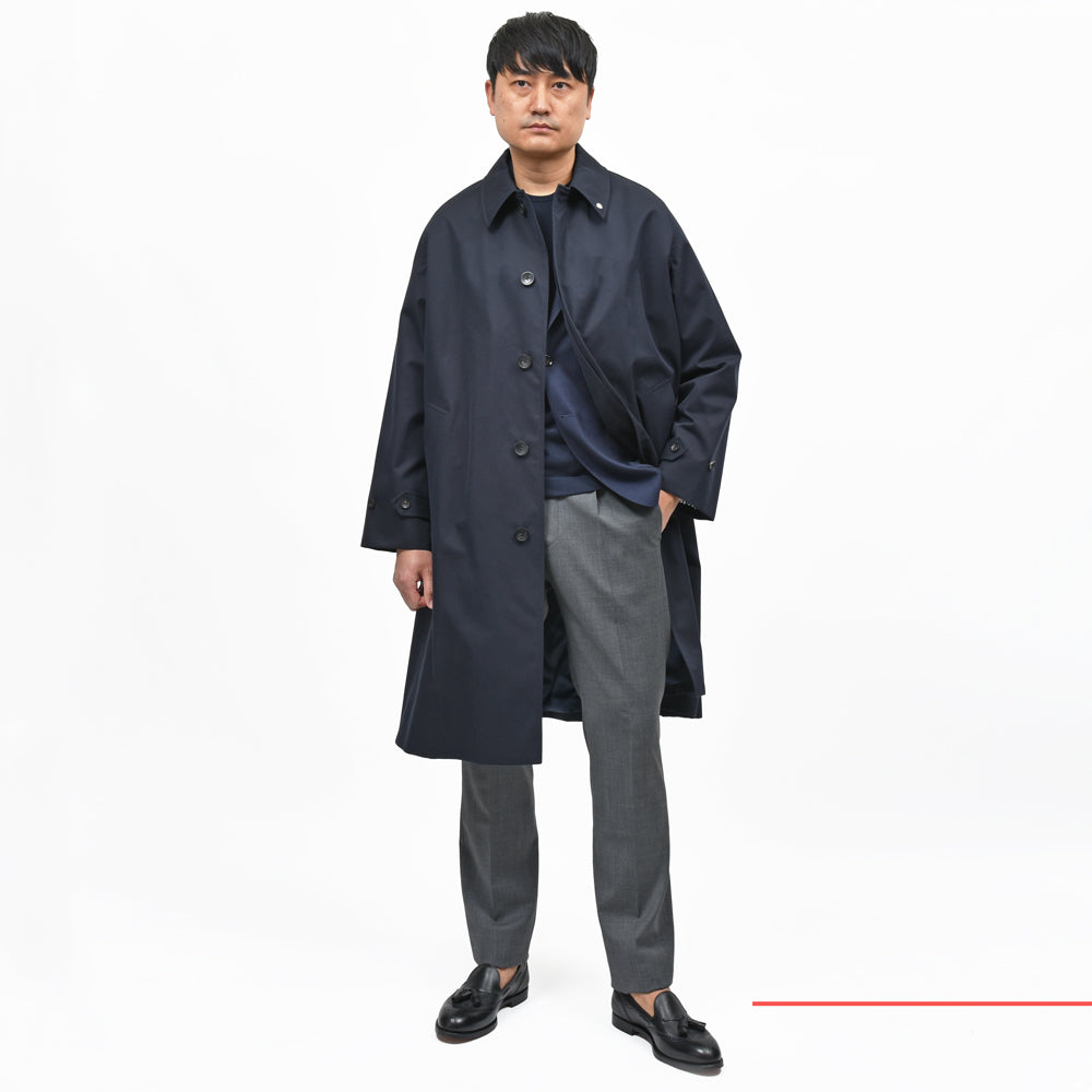 Whiteley&Green(ホワイトリー アンド グリーン) HUDDERSFIELD コットンギャバジンバルカラーコート