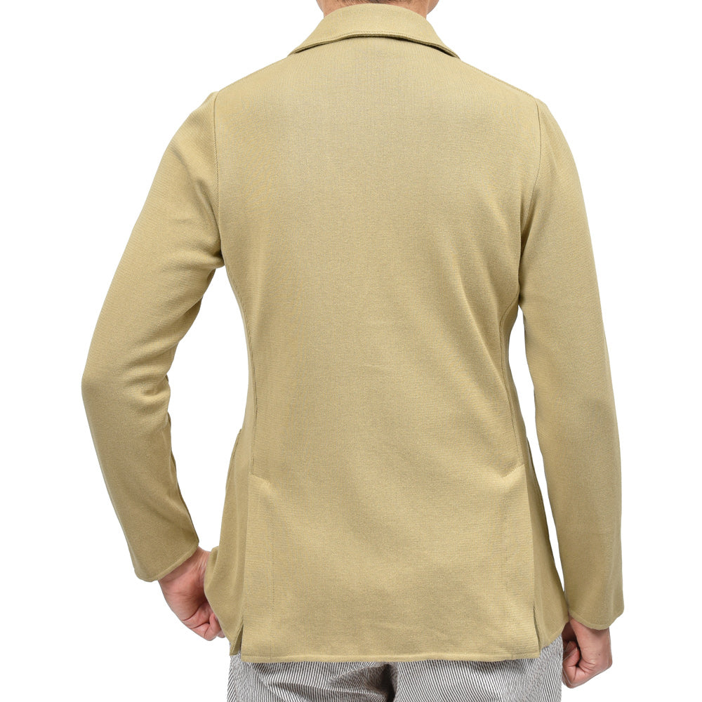 LARDINI(ラルディーニ) オーガニックコットンミラノリブニットジャケット JALJM56/ES64000