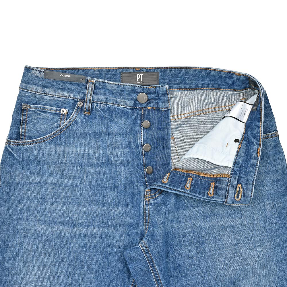 PT TORINO DENIM ピーティートリノデニム コットン ウォッシュド デニムパンツ REBEL/CARROT FIT/OA5010
