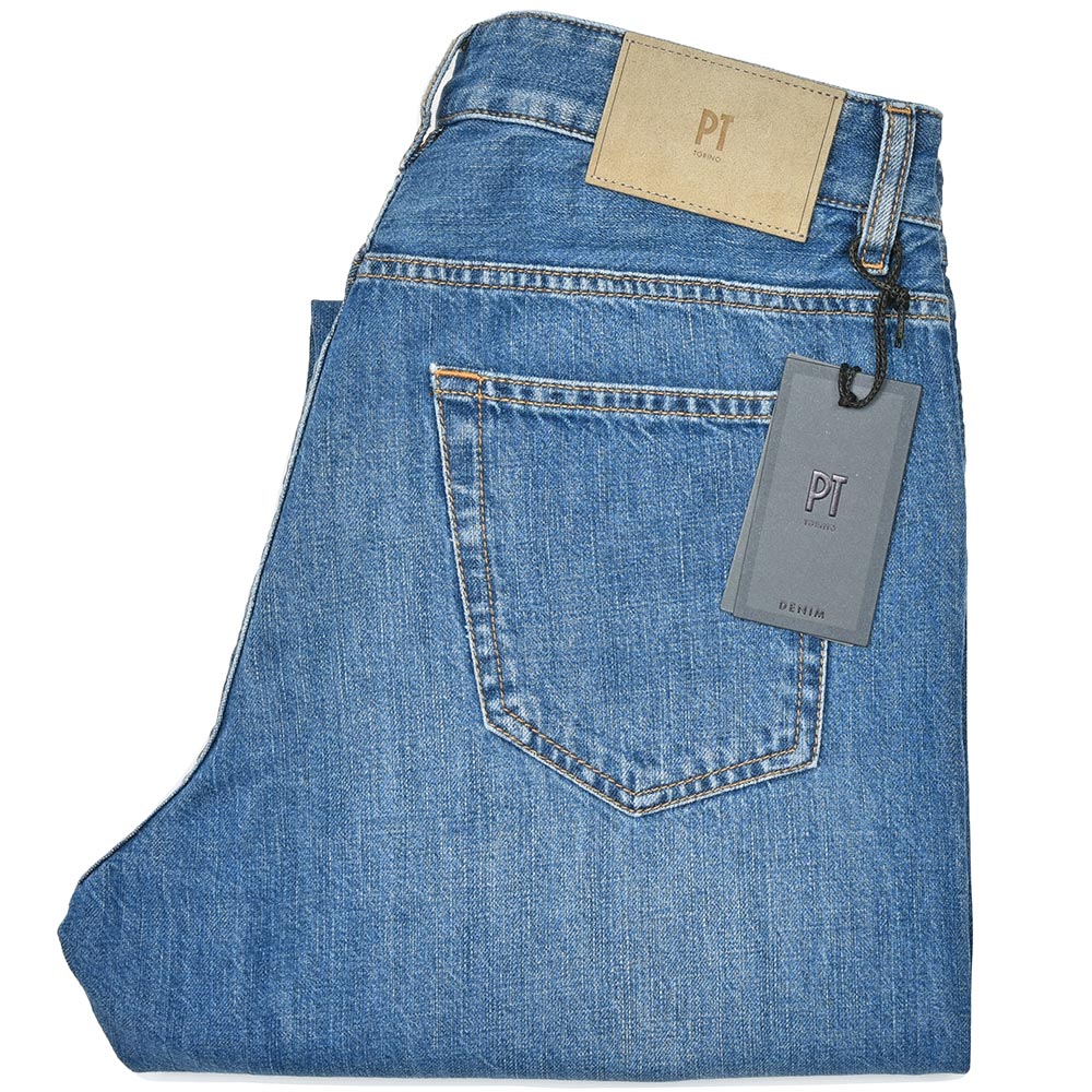 PT TORINO DENIM ピーティートリノデニム コットン ウォッシュド デニムパンツ REBEL/CARROT FIT/OA5010