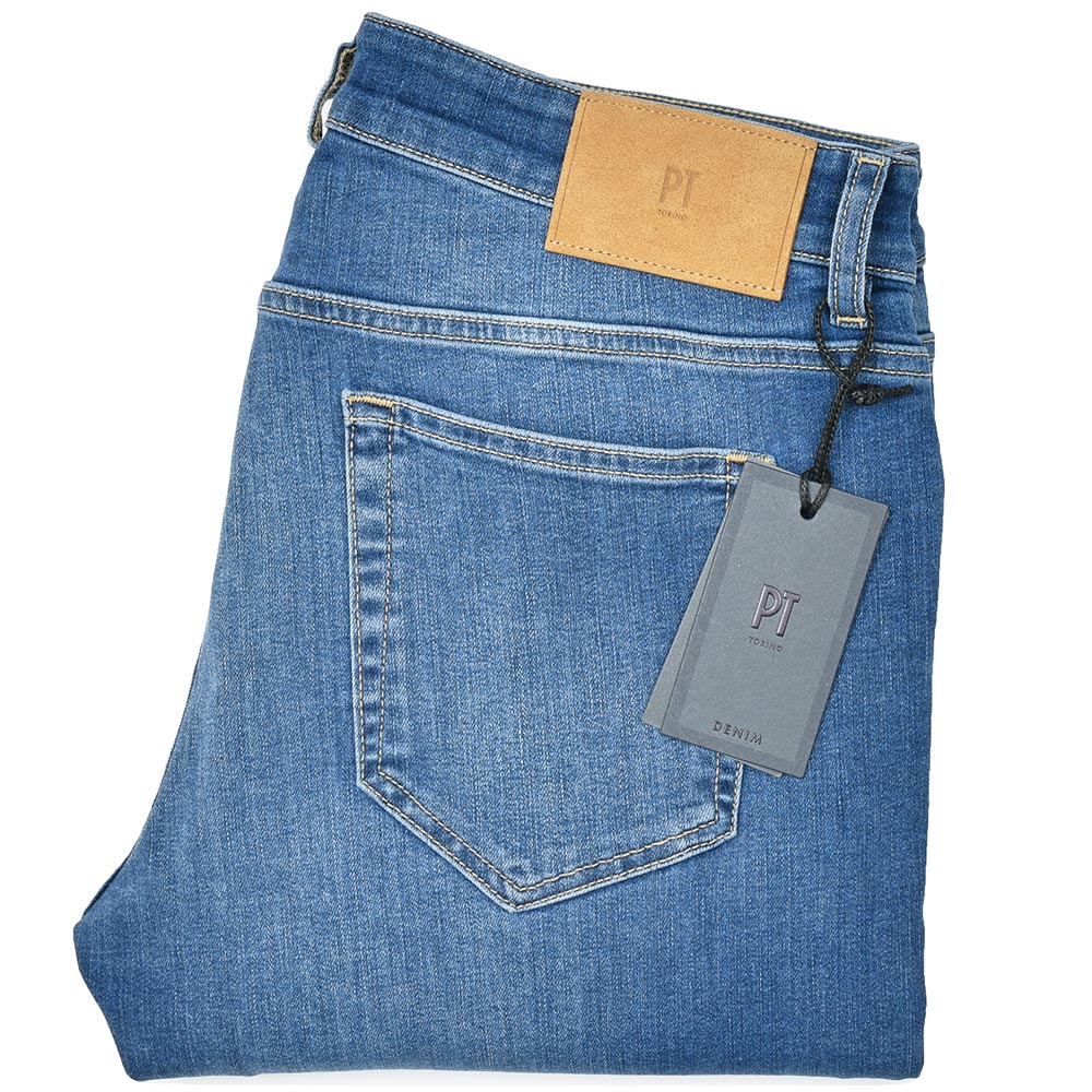 PT TORINO DENIM ピーティートリノデニム コットンポリエステル ストレッチ ウォッシュド デニムパンツ ROCK/SKINNY FIT/OA3020