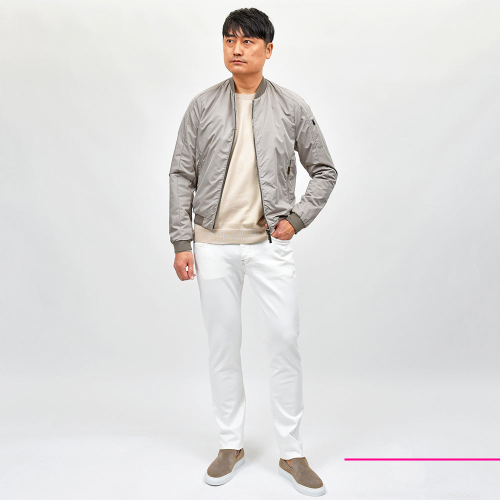 PT TORINO DENIM ピーティートリノデニム コットン ストレッチ ウォッシュド ホワイトデニムパンツ SWING/SUPERSLIM FIT/OA1410