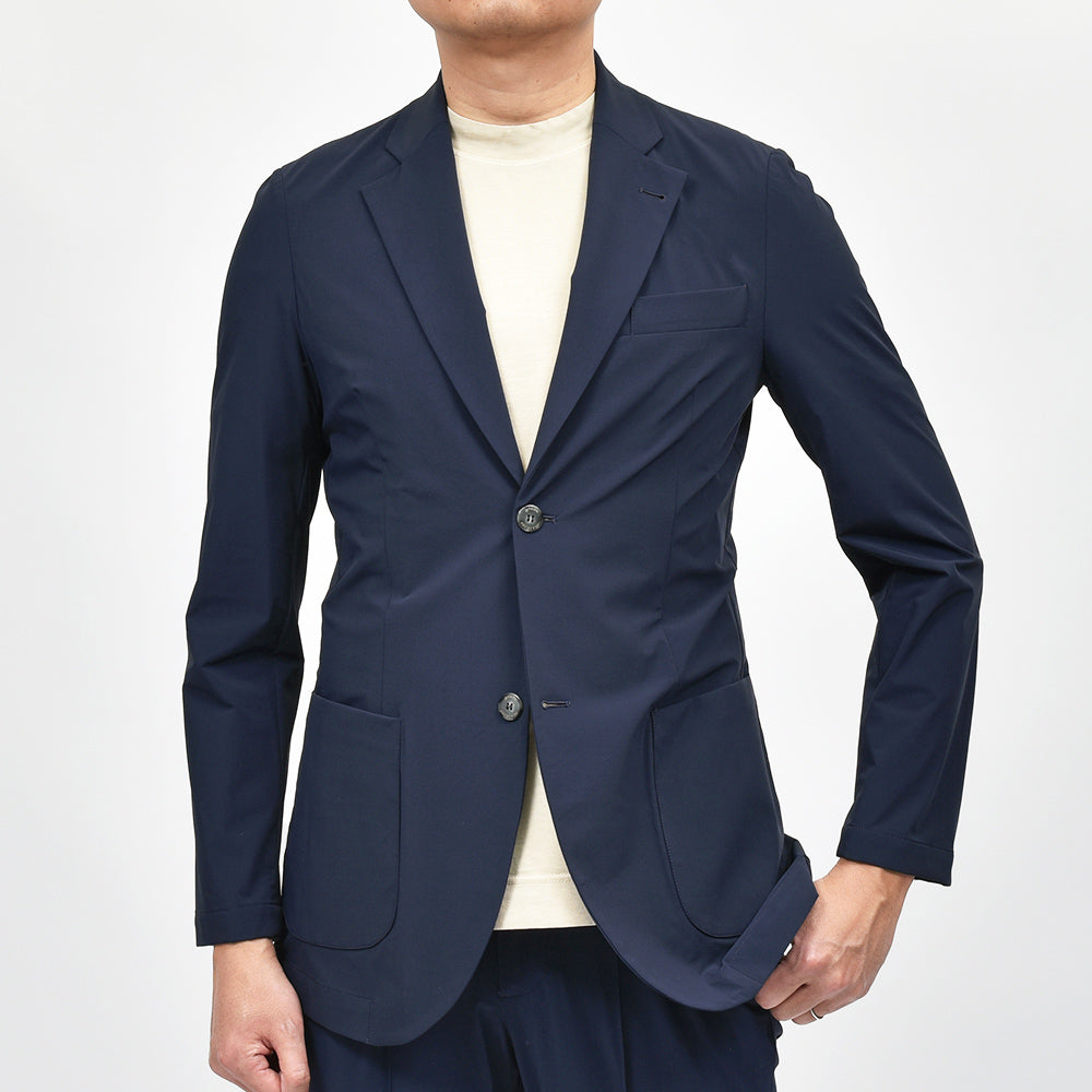giab's ARCHIVIO ジャブスアルキヴィオ STROZZI/L シャカヌメ ストレッチ ウォッシャブル セットアップ対応 シングル2Bジャケット A3710