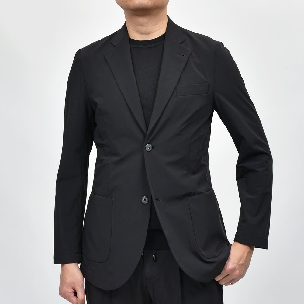 giab's ARCHIVIO ジャブスアルキヴィオ STROZZI/L シャカヌメ ストレッチ ウォッシャブル セットアップ対応 シングル2Bジャケット A3710