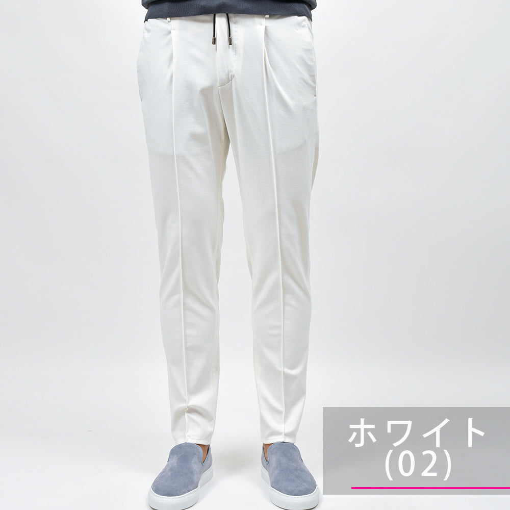 giab's ARCHIVIO ジャブスアルキヴィオ ring別注MASACCIO ウォッシャブルジャージー ストレッチ 1プリーツ パンツ A3573
