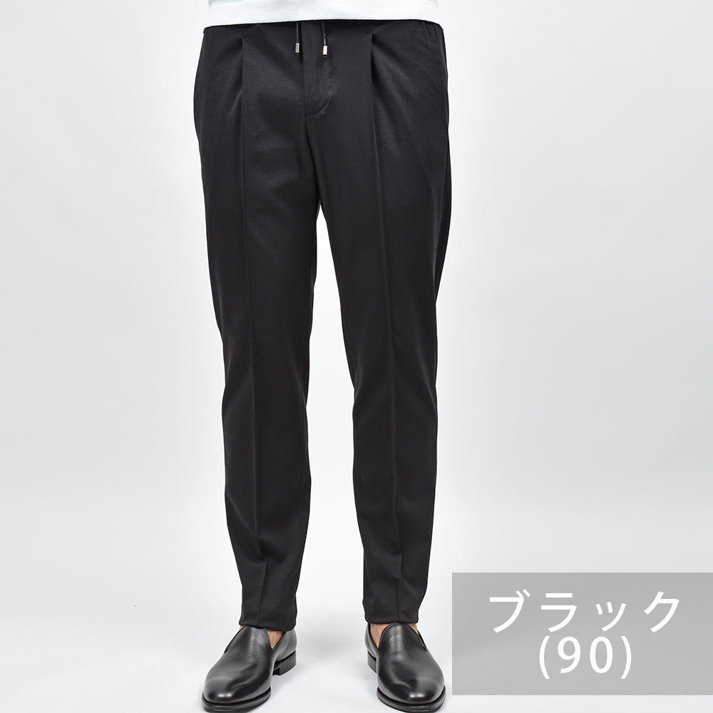 giab's ARCHIVIO ジャブスアルキヴィオ ring別注MASACCIO ウォッシャブルジャージー ストレッチ 1プリーツ パンツ A3573